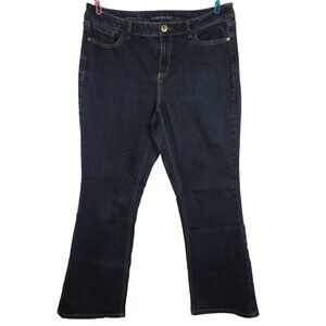 Lane Bryant Women's Genius Fit Dark Wash Bootcut Jeans Plus Size 16